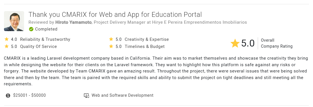 Top Developer Reviews